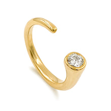 Load image into Gallery viewer, 0.25 Ct Diamond Open Bezel Ring