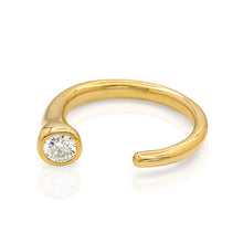 Load image into Gallery viewer, 0.25 Ct Diamond Open Bezel Ring