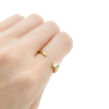 Load image into Gallery viewer, 0.25 Ct Diamond Open Bezel Ring