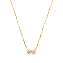 Load image into Gallery viewer, Braille Initial "C" Diamond Necklace