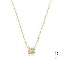 Load image into Gallery viewer, Braille Initial "G" Diamond Necklace