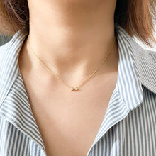 Load image into Gallery viewer, Braille Initial "K" Diamond Necklace