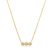 Load image into Gallery viewer, Braille Initial "L" Diamond Necklace