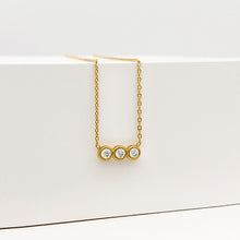 Load image into Gallery viewer, Braille Initial "L" Diamond Necklace