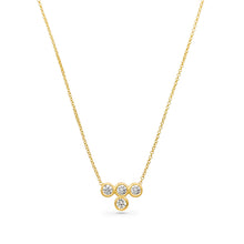 Load image into Gallery viewer, Braille Initial "R" Diamond Necklace