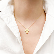 Load image into Gallery viewer, Cross Heart Diamond Necklace