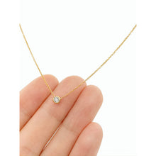 Load image into Gallery viewer, Solitaire Diamond Bezel Necklace