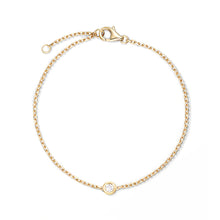 Load image into Gallery viewer, Solitaire Diamond Bezel Set Bracelet