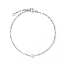 Load image into Gallery viewer, Solitaire Diamond Bezel Set Bracelet