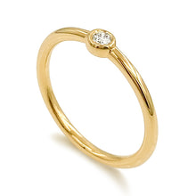 Load image into Gallery viewer, Essential Diamond Ring (Braille "A" Initial)