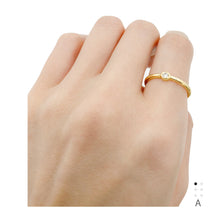 Load image into Gallery viewer, Essential Diamond Ring (Braille "A" Initial)