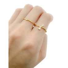 Load image into Gallery viewer, Essential Diamond Ring (Braille "A" Initial)