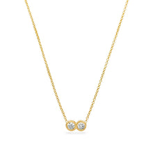 Load image into Gallery viewer, Braille Initial &quot;C&quot; Diamond Necklace
