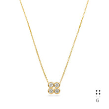 Load image into Gallery viewer, Braille Initial &quot;G&quot; Diamond Necklace
