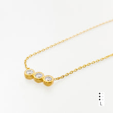 Load image into Gallery viewer, Braille Initial &quot;L&quot; Diamond Necklace
